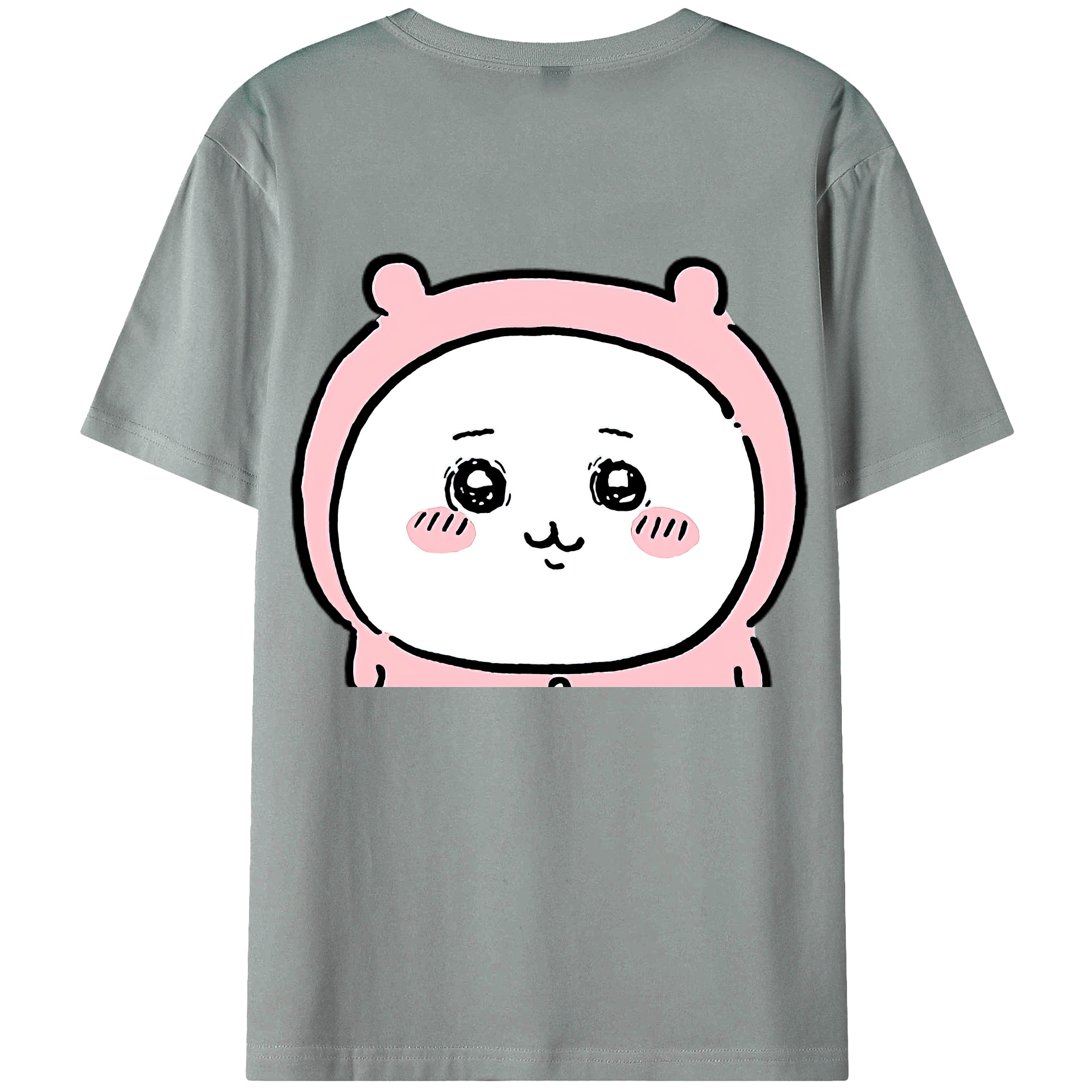 （画像用） ちいかわ ちいかわ Chii-kawa chiikawa 綿100％ メンズ半袖Tシャツ（バックプリント） 通気性